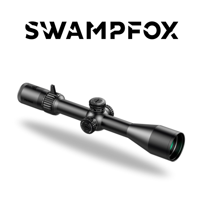 Swampfox Patriot 1-4x24mm FFP Rifle Scope - First Focal Plane With Sharpshooter Reticle & Throw Levers